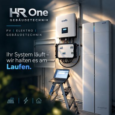 HR One Gebäudetechnik – PV-Anlage mit Speicher